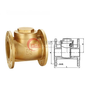 H44W-10、25黄铜卧式止回阀