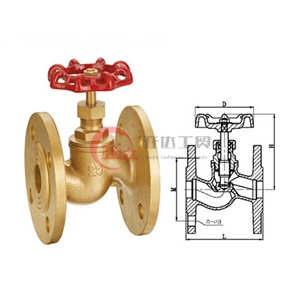 J41W-16、25黄铜法兰截止阀