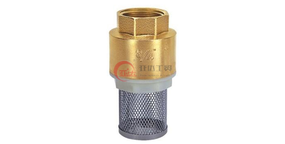 黄铜带网底阀