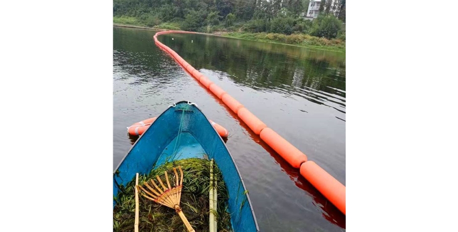 河道拦污浮筒式拦漂带