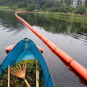 河道拦污浮筒式拦漂带